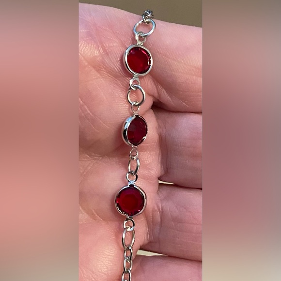 Swarovski Rivoli Siam Red Crystal bracelet NEW - Picture 10 of 12